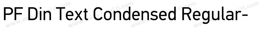 PF Din Text Condensed Regular字体转换